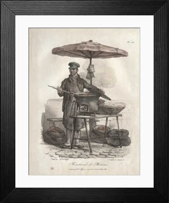 Framed Print : Chestnut Peddler. Creator: Carle Vernet (French, 1758-1836) Framed Print : Chestnut Peddler. Creator: Carle Vernet (French, 1758-1836)