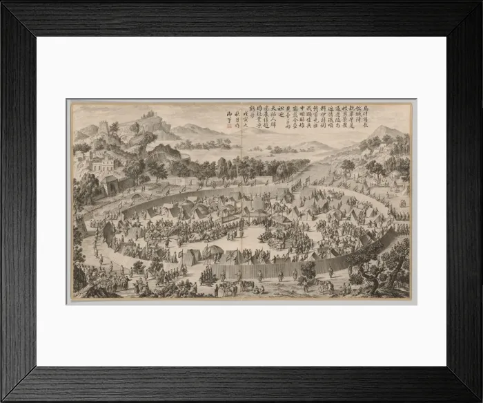 Framed Print : Chieftain Wushe Surrendering the City... c Framed Print : Chieftain Wushe Surrendering the City... c