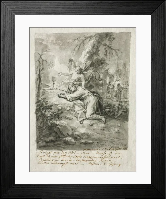 Framed Print : Christ on the Mount of Olives, 1788. Creator: Martin Johann Schmidt (Austrian, 1718-1801) Framed Print : Christ on the Mount of Olives, 1788. Creator: Martin Johann Schmidt (Austrian, 1718-1801)
