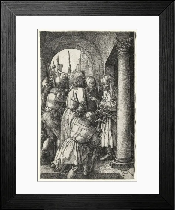 Framed Print : Christ Taken before Pilate, 1512. Creator: Albrecht Dürer (German, 1471-1528) Framed Print : Christ Taken before Pilate, 1512. Creator: Albrecht Dürer (German, 1471-1528)