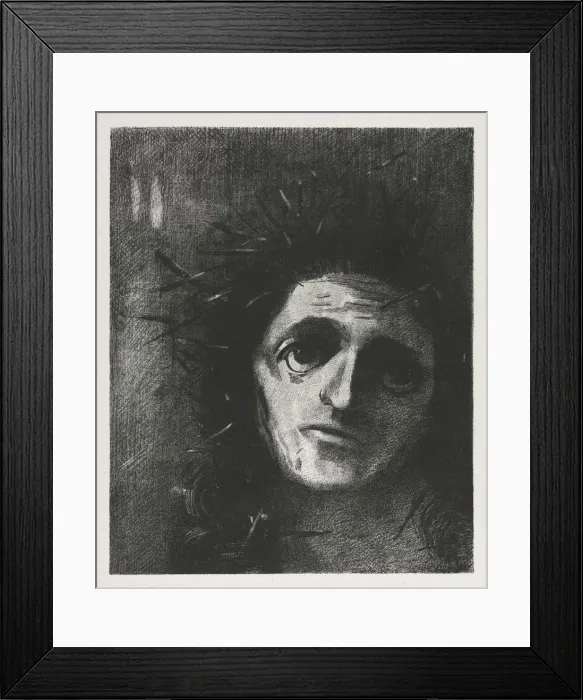 Framed Print : Christ, 1887. Creator: Odilon Redon (French, 1840-1916);Lemercier & Cie Framed Print : Christ, 1887. Creator: Odilon Redon (French, 1840-1916);Lemercier & Cie