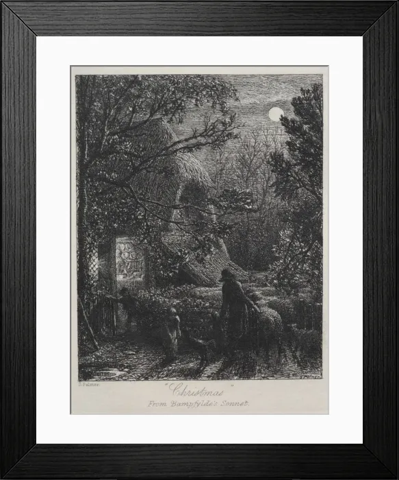 Framed Print : Christmas (Folding the Last Sheep), 1850. Creator: Samuel Palmer (British, 1805-1881) Framed Print : Christmas (Folding the Last Sheep), 1850. Creator: Samuel Palmer (British, 1805-1881)