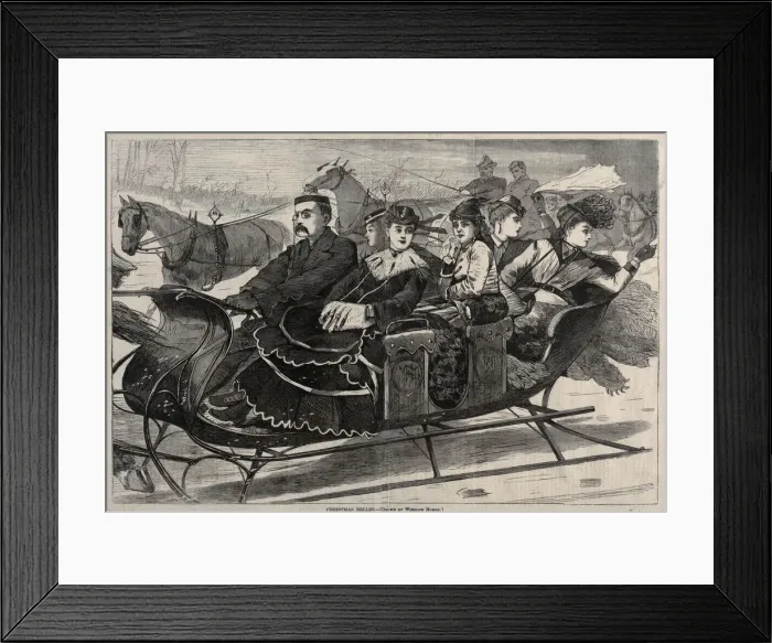 Framed Print : Christmas Belles, 1869. Creator: Winslow Homer (American, 1836-1910) Framed Print : Christmas Belles, 1869. Creator: Winslow Homer (American, 1836-1910)