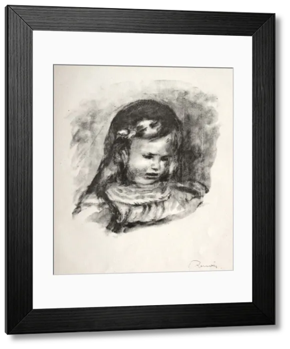 Framed Print : Claude Renoir, la tete baissee, 1904. Creator: Pierre-Auguste Renoir (French, 1841-1919) Framed Print : Claude Renoir, la tete baissee, 1904. Creator: Pierre-Auguste Renoir (French, 1841-1919)