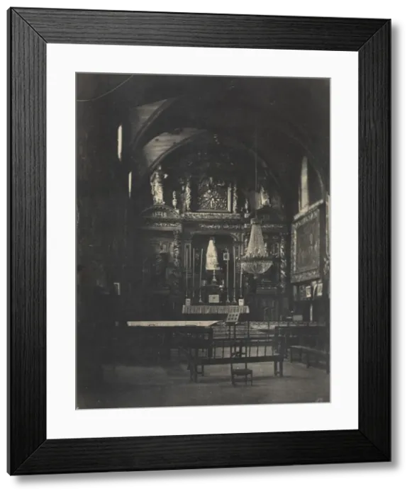Framed Print : Church Interior, c. 1855. Creator: Farnham Maxwell Lyte (British, 1828-1906) Framed Print : Church Interior, c. 1855. Creator: Farnham Maxwell Lyte (British, 1828-1906)