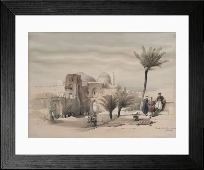 Framed Print : Church of the Holy Sepulchre, Jerusalem, 1839. Creator: David Roberts (British, 1796-1864) Framed Print : Church of the Holy Sepulchre, Jerusalem, 1839. Creator: David Roberts (British, 1796-1864)