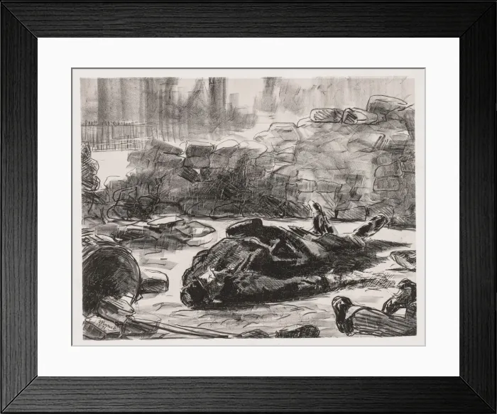 Framed Print : Civil War (Scene of the Commune of Paris), 1871. Creator: Edouard Manet (French, 1832-1883) Framed Print : Civil War (Scene of the Commune of Paris), 1871. Creator: Edouard Manet (French, 1832-1883)