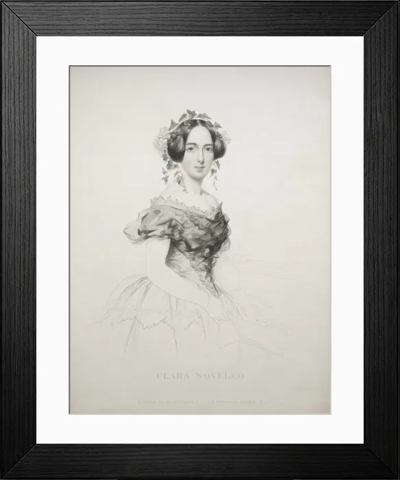 Framed Print : Clara Novello, 1852. Creator: William Humphreys (British, 1794-1865) Framed Print : Clara Novello, 1852. Creator: William Humphreys (British, 1794-1865)