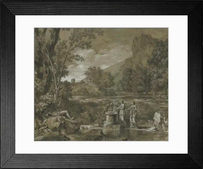 Framed Print : Classical Landscape, 1779. Creator: Pierre Henri de Valenciennes (French, 1750-1819) Framed Print : Classical Landscape, 1779. Creator: Pierre Henri de Valenciennes (French, 1750-1819)
