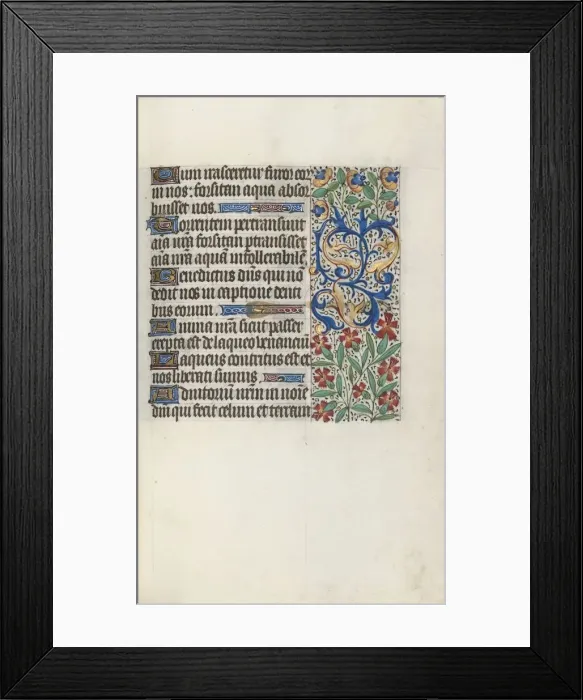 Framed Print : Book of Hours (Use of Rouen): fol. 71r, c. 1470. Creator: Master of the Geneva Latini (French Framed Print : Book of Hours (Use of Rouen): fol. 71r, c. 1470. Creator: Master of the Geneva Latini (French