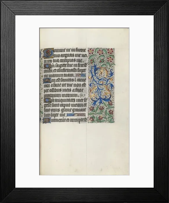Framed Print : Book of Hours (Use of Rouen): fol. 83r, c. 1470. Creator: Master of the Geneva Latini (French Framed Print : Book of Hours (Use of Rouen): fol. 83r, c. 1470. Creator: Master of the Geneva Latini (French