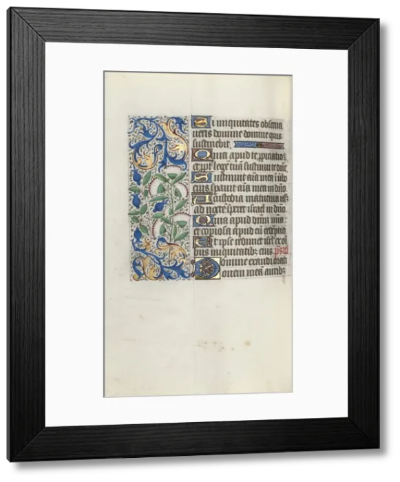 Framed Print : Book of Hours (Use of Rouen): fol. 90v, c. 1470. Creator: Master of the Geneva Latini (French
