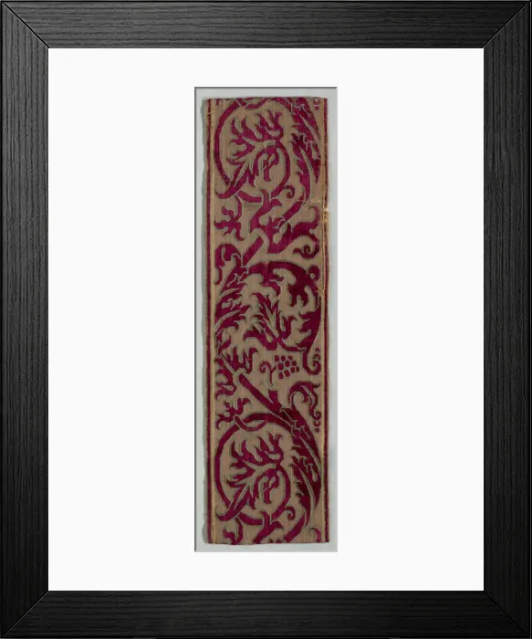 Framed Print : Border Fragment, late 1600s. Creator: Unknown Framed Print : Border Fragment, late 1600s. Creator: Unknown