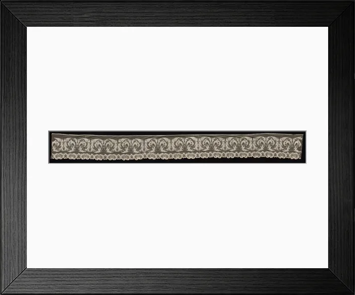 Framed Print : Border with Floral Motifs, 19th century. Creator: Unknown Framed Print : Border with Floral Motifs, 19th century. Creator: Unknown