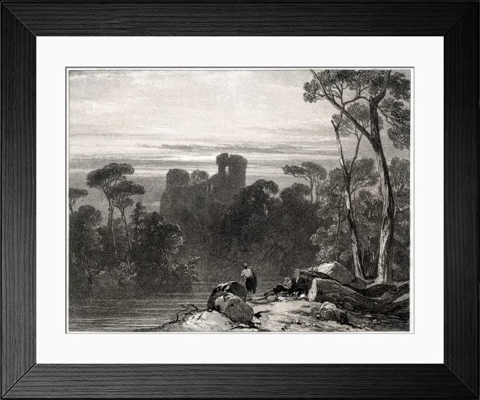 Framed Print : Bothwell Castle, 1826. Creator: Richard Parkes Bonington (British, 1802-1828) Framed Print : Bothwell Castle, 1826. Creator: Richard Parkes Bonington (British, 1802-1828)