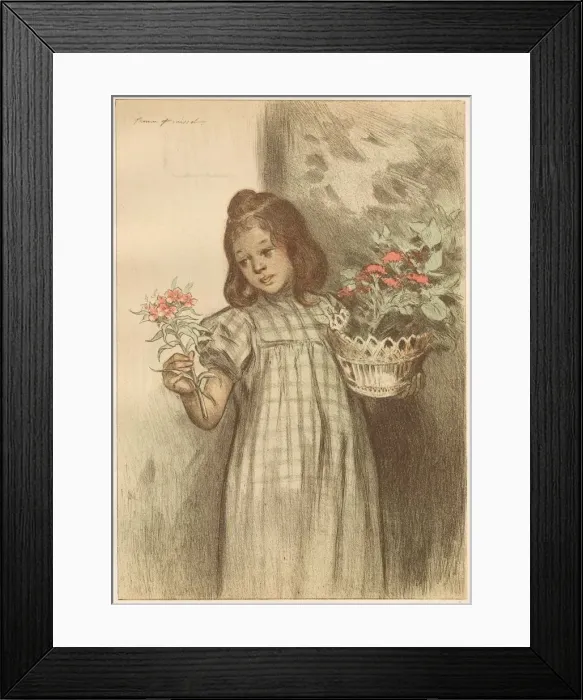 Framed Print : Bouquetiere, published 1899. Creator: Firmin Bouisset (French, 1859-1925); Imprimerie Framed Print : Bouquetiere, published 1899. Creator: Firmin Bouisset (French, 1859-1925); Imprimerie