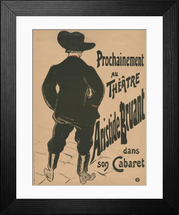 Framed Print : Bruant au Mirliton, 1894. Creator: Henri de Toulouse-Lautrec (French, 1864-1901) Framed Print : Bruant au Mirliton, 1894. Creator: Henri de Toulouse-Lautrec (French, 1864-1901)