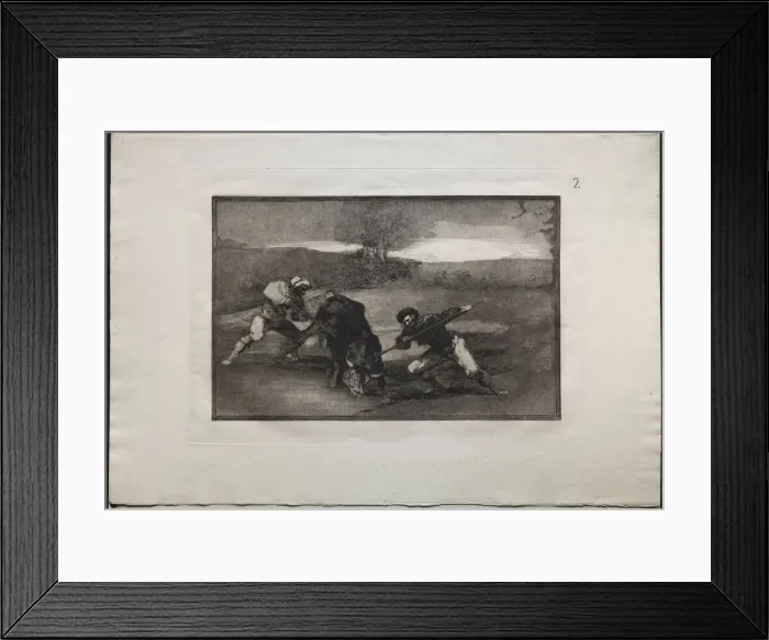 Framed Print : Bullfights: Another Way of Hunting on Foot, 1876. Creator: Francisco de Goya (Spanish, 1746-1828) Framed Print : Bullfights: Another Way of Hunting on Foot, 1876. Creator: Francisco de Goya (Spanish, 1746-1828)