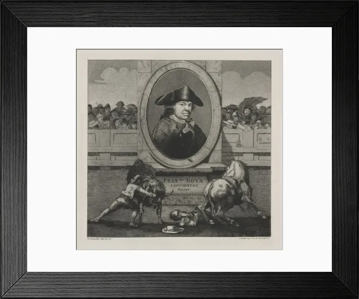 Framed Print : Bullfights: Frontispiece, 1876. Creator: Francisco de Goya (Spanish, 1746-1828) Framed Print : Bullfights: Frontispiece, 1876. Creator: Francisco de Goya (Spanish, 1746-1828)