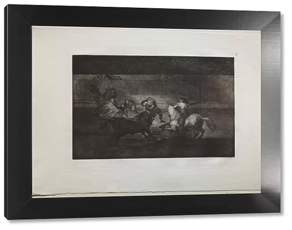 Bullfights: The Death of Pepe Illo (3rd Composition), 1876. Creator: Francisco de Goya (Spanish