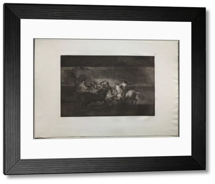 Framed Print : Bullfights: The Death of Pepe Illo (3rd Composition), 1876. Creator: Francisco de Goya (Spanish Framed Print : Bullfights: The Death of Pepe Illo (3rd Composition), 1876. Creator: Francisco de Goya (Spanish