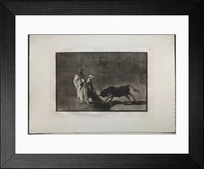 Framed Print : Bullfights: The Moors Make a Different Play in the Ring Calling the Bull with the Burnous, 1876 Framed Print : Bullfights: The Moors Make a Different Play in the Ring Calling the Bull with the Burnous, 1876