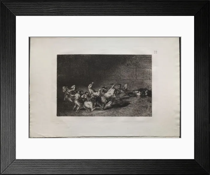 Framed Print : Bullfights: Two Teams of Picadors Thrown One After the Other by a Single Bull, 1876 Framed Print : Bullfights: Two Teams of Picadors Thrown One After the Other by a Single Bull, 1876