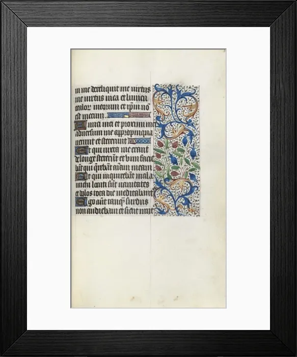 Framed Print : Book of Hours (Use of Rouen): fol. 84r, c. 1470. Creator: Master of the Geneva Latini (French Framed Print : Book of Hours (Use of Rouen): fol. 84r, c. 1470. Creator: Master of the Geneva Latini (French