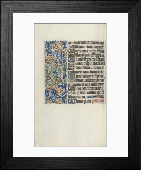Framed Print : Book of Hours (Use of Rouen): fol. 58v, c. 1470. Creator: Master of the Geneva Latini (French Framed Print : Book of Hours (Use of Rouen): fol. 58v, c. 1470. Creator: Master of the Geneva Latini (French