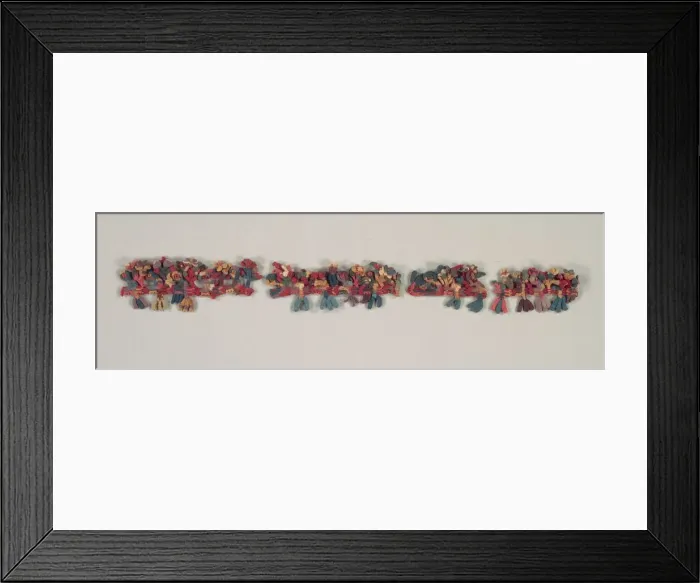 Framed Print : Border Fragment with Birds and Flowers, 100 BC-700. Creator: Unknown Framed Print : Border Fragment with Birds and Flowers, 100 BC-700. Creator: Unknown