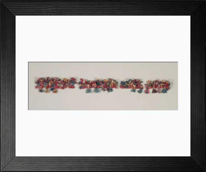 Framed Print : Border Fragment with Birds and Flowers, 100 BC-700. Creator: Unknown Framed Print : Border Fragment with Birds and Flowers, 100 BC-700. Creator: Unknown