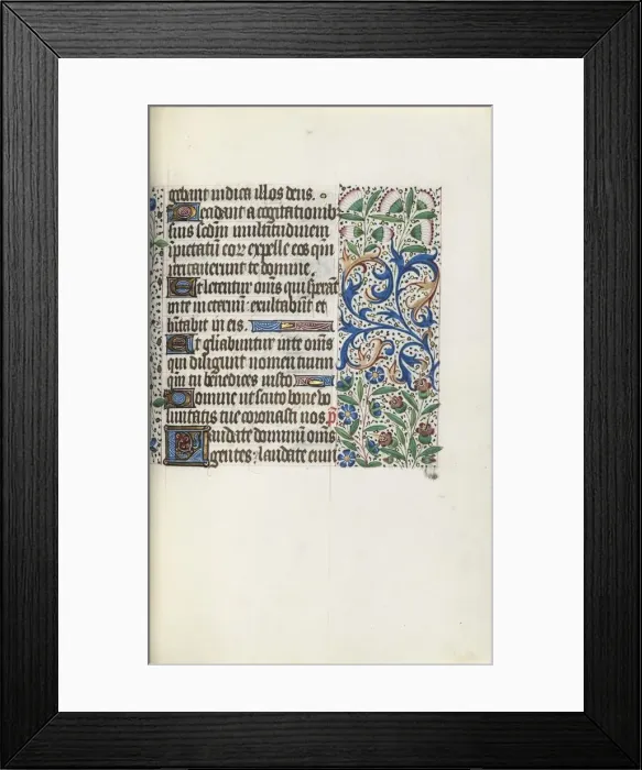 Framed Print : Book of Hours (Use of Rouen): fol. 60r, c. 1470. Creator: Master of the Geneva Latini (French Framed Print : Book of Hours (Use of Rouen): fol. 60r, c. 1470. Creator: Master of the Geneva Latini (French