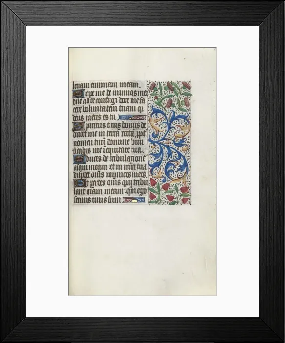 Framed Print : Book of Hours (Use of Rouen): fol. 92r, c. 1470. Creator: Master of the Geneva Latini (French Framed Print : Book of Hours (Use of Rouen): fol. 92r, c. 1470. Creator: Master of the Geneva Latini (French