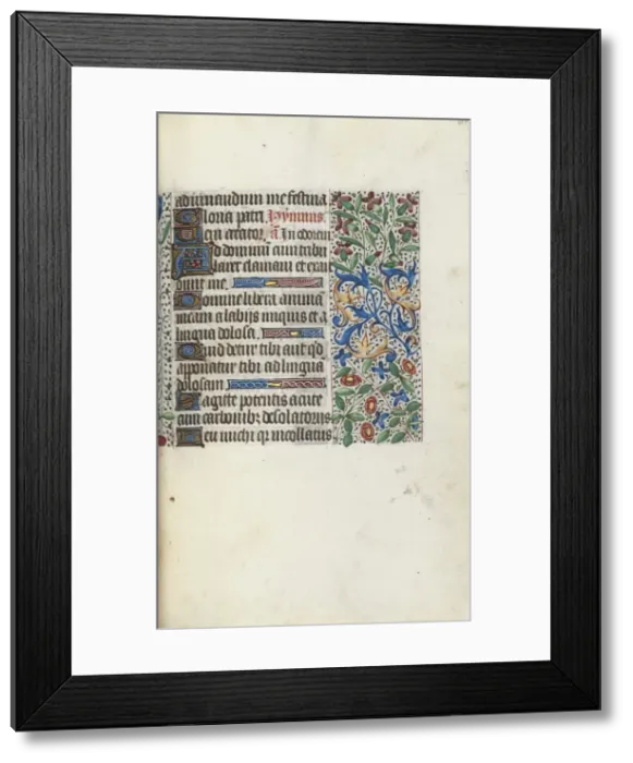 Framed Print : Book of Hours (Use of Rouen): fol. 61r, c. 1470. Creator: Master of the Geneva Latini (French Framed Print : Book of Hours (Use of Rouen): fol. 61r, c. 1470. Creator: Master of the Geneva Latini (French