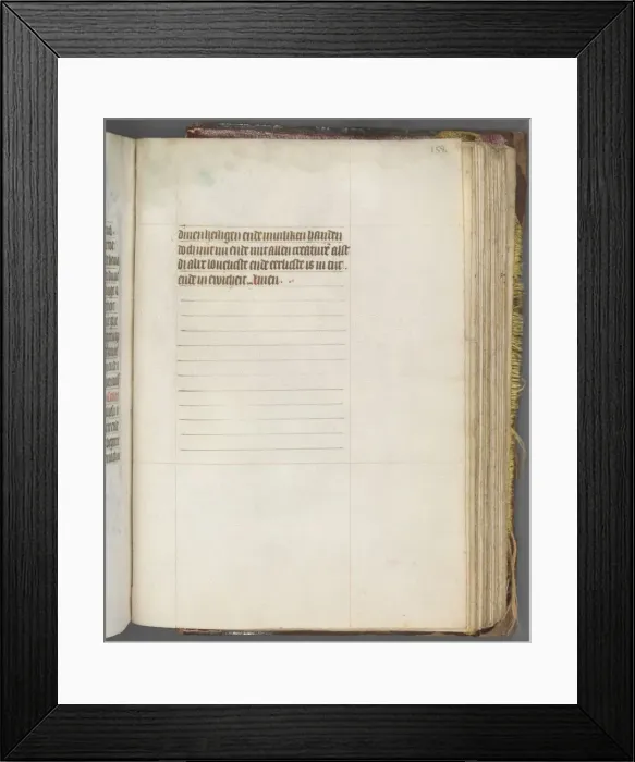 Framed Print : Book of Hours (Use of Utrecht): fol. 158r, Text, c Framed Print : Book of Hours (Use of Utrecht): fol. 158r, Text, c