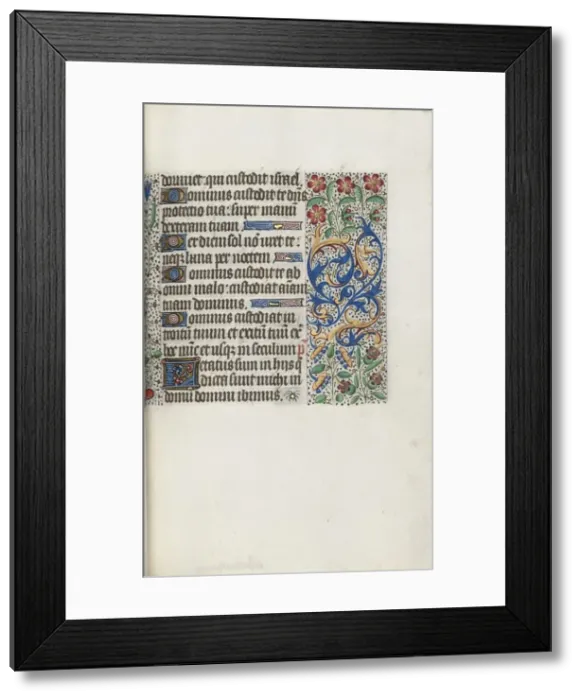 Framed Print : Book of Hours (Use of Rouen): fol. 62r, c. 1470. Creator: Master of the Geneva Latini (French Framed Print : Book of Hours (Use of Rouen): fol. 62r, c. 1470. Creator: Master of the Geneva Latini (French