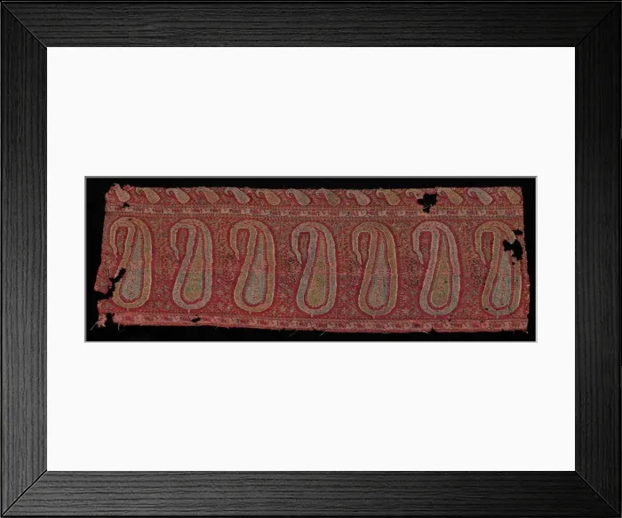 Framed Print : Border of a Shawl, 1800s. Creator: Unknown Framed Print : Border of a Shawl, 1800s. Creator: Unknown