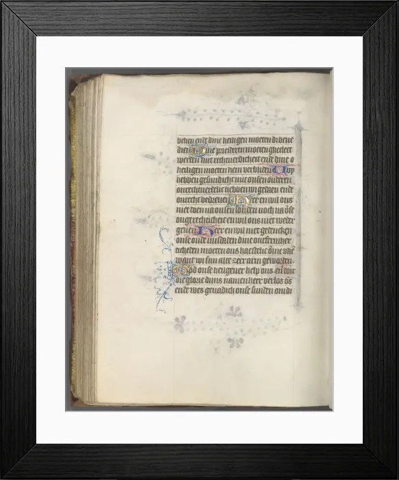 Framed Print : Book of Hours (Use of Utrecht): fol. 174v, Text, c Framed Print : Book of Hours (Use of Utrecht): fol. 174v, Text, c