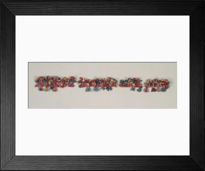 Framed Print : Border Fragment with Birds and Flowers, 100 BC-700. Creator: Unknown Framed Print : Border Fragment with Birds and Flowers, 100 BC-700. Creator: Unknown
