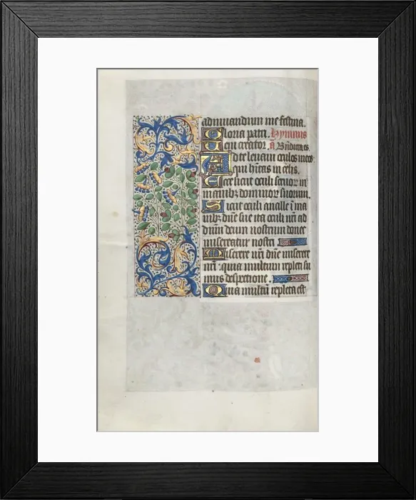 Framed Print : Book of Hours (Use of Rouen): fol. 64v, c. 1470. Creator: Master of the Geneva Latini (French Framed Print : Book of Hours (Use of Rouen): fol. 64v, c. 1470. Creator: Master of the Geneva Latini (French
