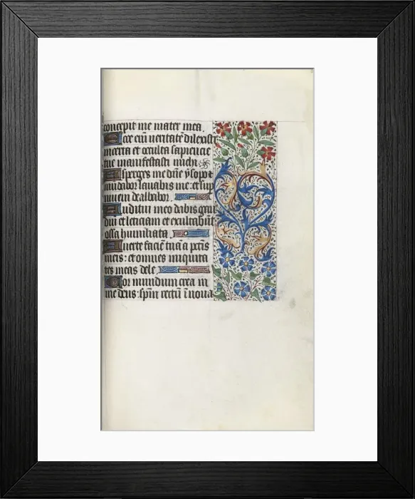 Framed Print : Book of Hours (Use of Rouen): fol. 86r, c. 1470. Creator: Master of the Geneva Latini (French Framed Print : Book of Hours (Use of Rouen): fol. 86r, c. 1470. Creator: Master of the Geneva Latini (French