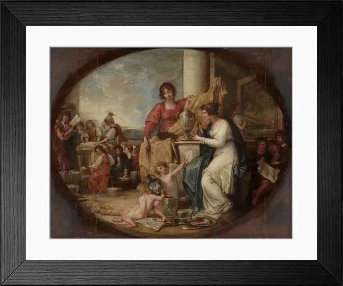 Framed Print : British Manufactory; A Sketch, 1791. Creator: Benjamin West (American, 1738-1820) Framed Print : British Manufactory; A Sketch, 1791. Creator: Benjamin West (American, 1738-1820)