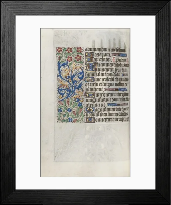 Framed Print : Book of Hours (Use of Rouen): fol. 67v, c. 1470. Creator: Master of the Geneva Latini (French Framed Print : Book of Hours (Use of Rouen): fol. 67v, c. 1470. Creator: Master of the Geneva Latini (French