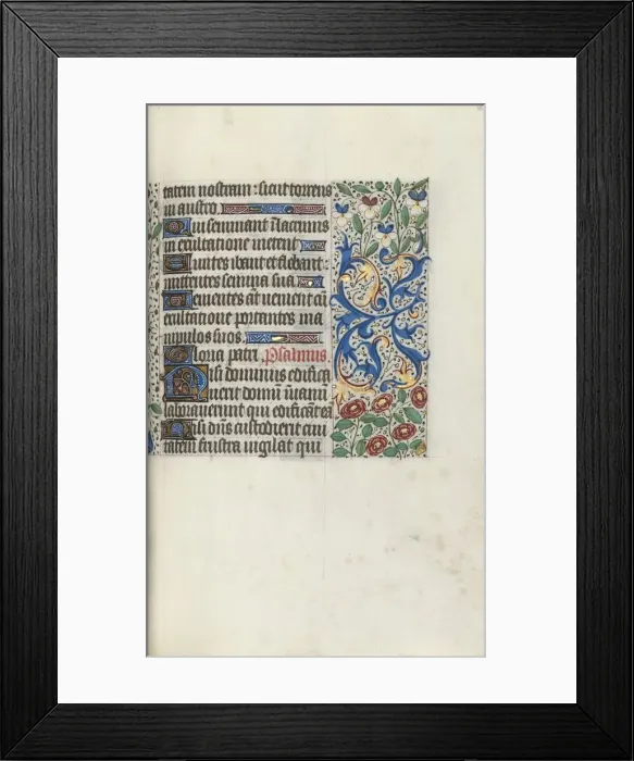 Framed Print : Book of Hours (Use of Rouen): fol. 68r, c. 1470. Creator: Master of the Geneva Latini (French Framed Print : Book of Hours (Use of Rouen): fol. 68r, c. 1470. Creator: Master of the Geneva Latini (French