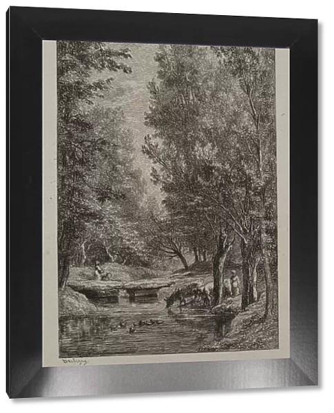 Brook in the Val Mondois, c. 1862. Creator: Charles Francois Daubigny (French, 1817-1878)