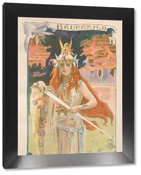 Brunnhild, 1899. Creator: Gaston Bussiere (French, 1862-1929); Imprimerie Champenois