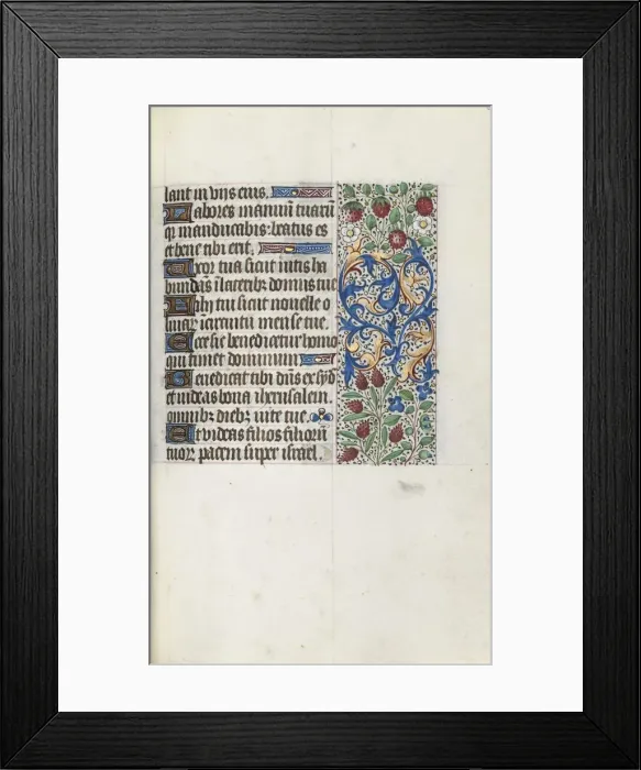 Framed Print : Book of Hours (Use of Rouen): fol. 69r, c. 1470. Creator: Master of the Geneva Latini (French Framed Print : Book of Hours (Use of Rouen): fol. 69r, c. 1470. Creator: Master of the Geneva Latini (French