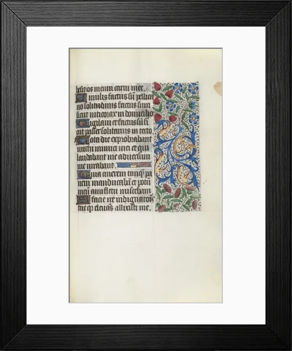 Framed Print : Book of Hours (Use of Rouen): fol. 88r, c. 1470. Creator: Master of the Geneva Latini (French Framed Print : Book of Hours (Use of Rouen): fol. 88r, c. 1470. Creator: Master of the Geneva Latini (French