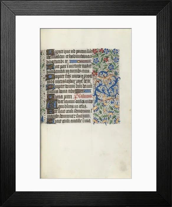 Framed Print : Book of Hours (Use of Rouen): fol. 70r, c. 1470. Creator: Master of the Geneva Latini (French Framed Print : Book of Hours (Use of Rouen): fol. 70r, c. 1470. Creator: Master of the Geneva Latini (French