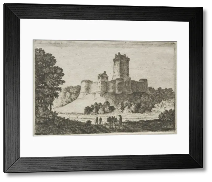 Framed Print : Borthwick Castle from the East. Creator: John Clerk of Eldin (British, 1728-1812) Framed Print : Borthwick Castle from the East. Creator: John Clerk of Eldin (British, 1728-1812)